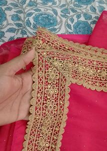 Beautiful Hajar Booti Saree With Stich Blouse