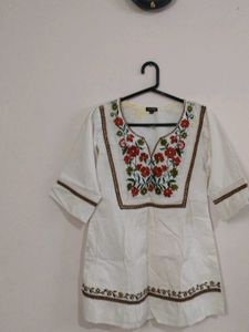 Embroidered Tunic Top