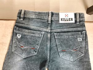 Stylish Grey Denim Jeans