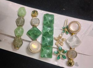 Green Hair Clip Set
