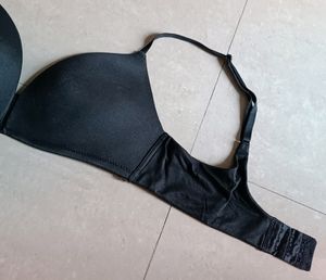 Sexy Soft Silk Black Bra
