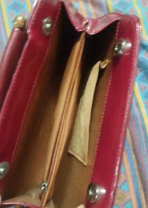 Vintage Red Jeweled Clutch