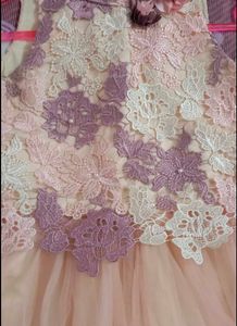 party wear frock embroidered