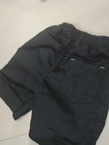 Boys Black Cargo Shorts
