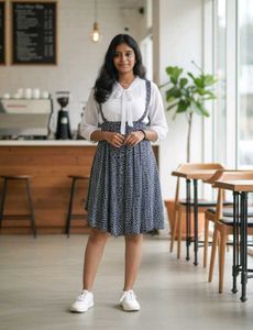 B&amp;W Pinafore dress