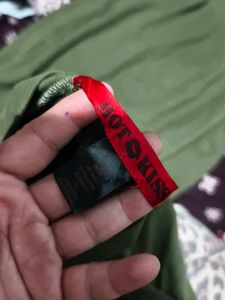 3138. Olive Green Long Sleeve Dress