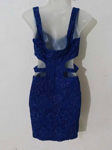 ROYAL BLUE SHIMMERY BODYCON Dress