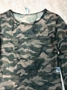 Camo mesh Long Sleeve Top (Brand new)