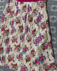 Floral Print Skirt