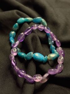 Amethyst Beaded Bracelet