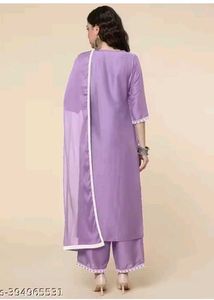 Elegant Lavender Kurta Set