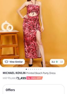 Floral Halter Cutout Slit Dress