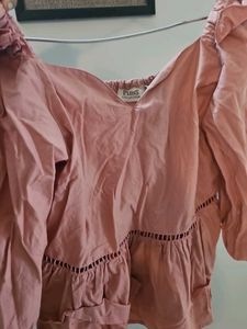 Pink Ruffle Top