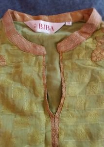 Elegant Green Kurta(SHORT)