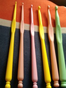 6 Multicolour Crochet Sticks✨