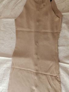 Beige &amp; Black Knit Top