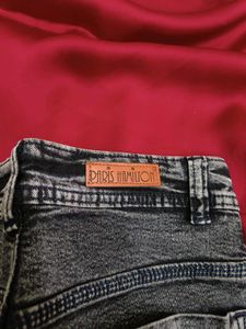 Charcoal black Straight Fit Jeans