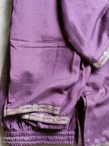 Elegant Purple Embroidered Kurta , All Size Availa