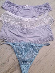 Four laces  imported  fabric  panty