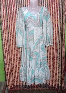 Long flare maxi dress