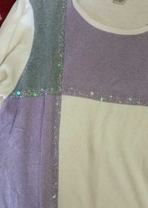 Elegant Purple Knit Top