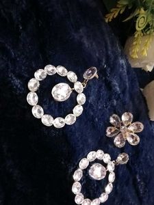 Stone Earring with Ring