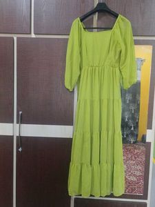 Green Off Shoulder Dress