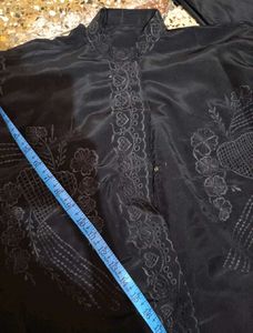 Black Embroidered Kaftan