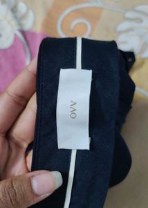 Black Flare Leg Trousers