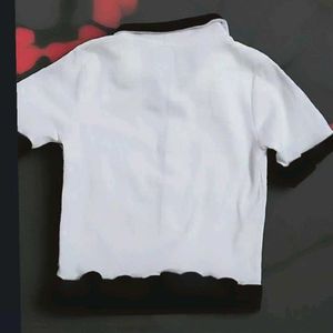 Chic White Peter Pan Collar Top