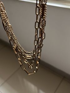 Layered Gold Chain Necklace