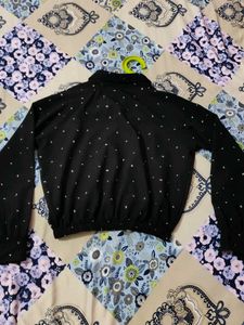 Cute Black Shirt Style Top