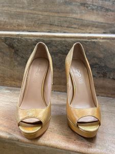 Golden Pencil Heels - ALDO Brand
