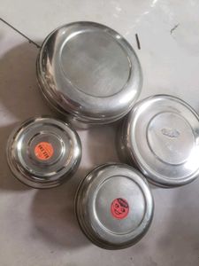 4 Stainless Steel Tiffins