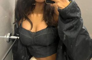 Denim Bustier Top