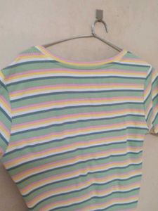 Ribbed Striped T-Shirt