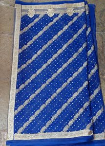 Blue Ethnic Saree