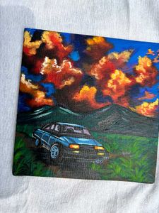 Mini Car Landscape Painting