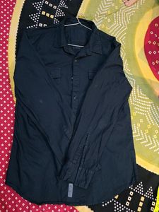 Shirt Navy Blue Long Sleeves