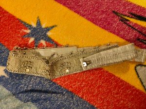 Saree Belt ( White Heavy Stone Work)