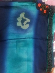Blue Saree