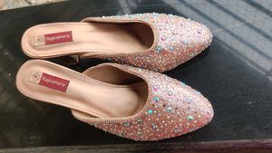 Party Wear Block Heel Shoe