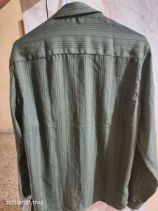 Snitch Olive Striped Shirt - Medium