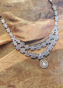 Elegant Crystal Two-Tier Necklace