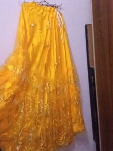 Yellow Embellish Indian Dress Sharara Weding Nikha