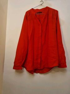 M&S Red Linen Top ❤️