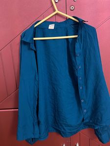 Teal Full Sleeve Formal Shirt