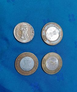 Fake Coin Indian 5/- 1 Ps And 10/- Rs 3 Piece