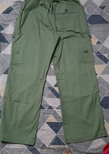 New Me Olive Cargos For Women
