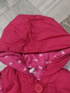 Gap reversible Cute Pink Hooded Vest
